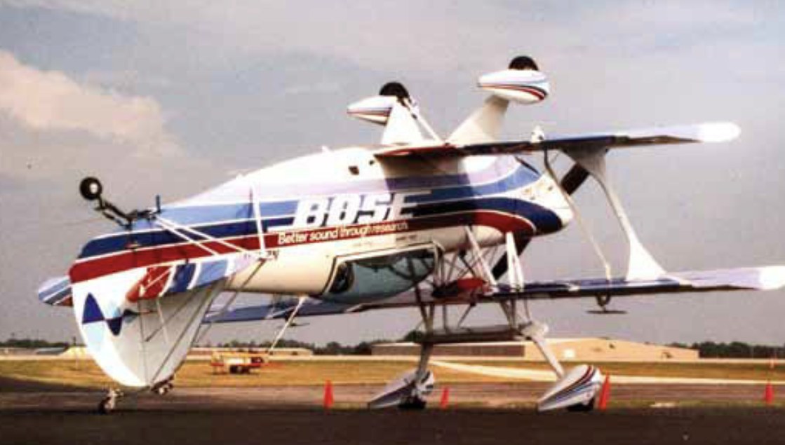 Craig Hosking's custom Double Take Pitts S-2B parked inverted